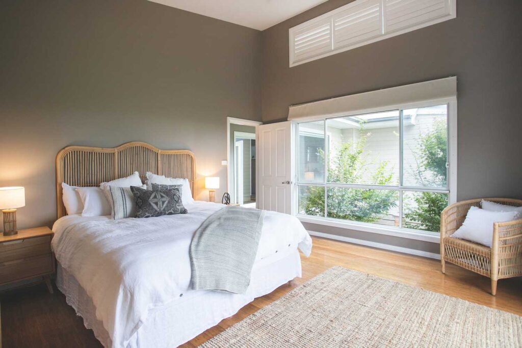 Main Bedroom | Woodstock Homestead | Milton Accommodation | South Coast Retreat